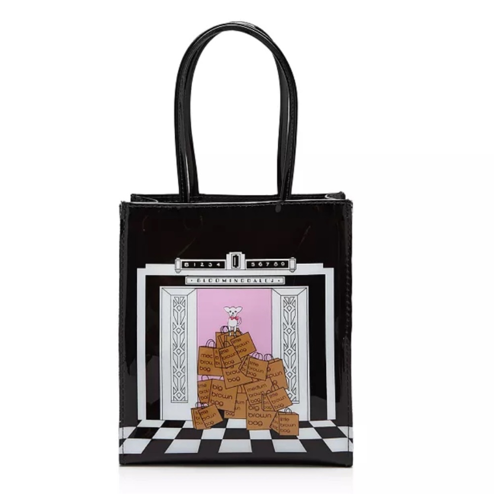 BLOOMINGDALEs: Small DOG IN ELEVATOR Tote - 100% Exclusive